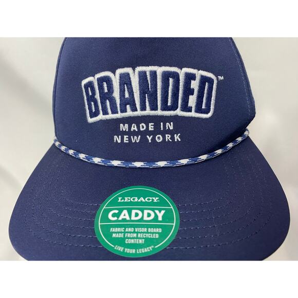 MADE IN NEW YORK NY BLACK CAP HAT 5 PANEL HIGH CROWN TRUCKER SNAPBACK - Picture 5 of 8